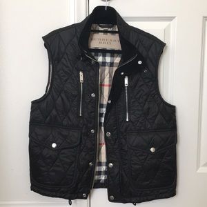 Men's Burberry quilted vest (black)